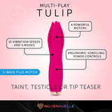 Nu Sensuelle Tulip Rechargeable Multi-Play Vibrator, Magenta - BT-W81MG