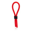 CalExotics Silicone Stud Lasso Adjustable Cock Ring — Red, 5 in - SE1408112