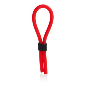 CalExotics Silicone Stud Lasso Adjustable Cock Ring — Red, 5 in - SE1408112