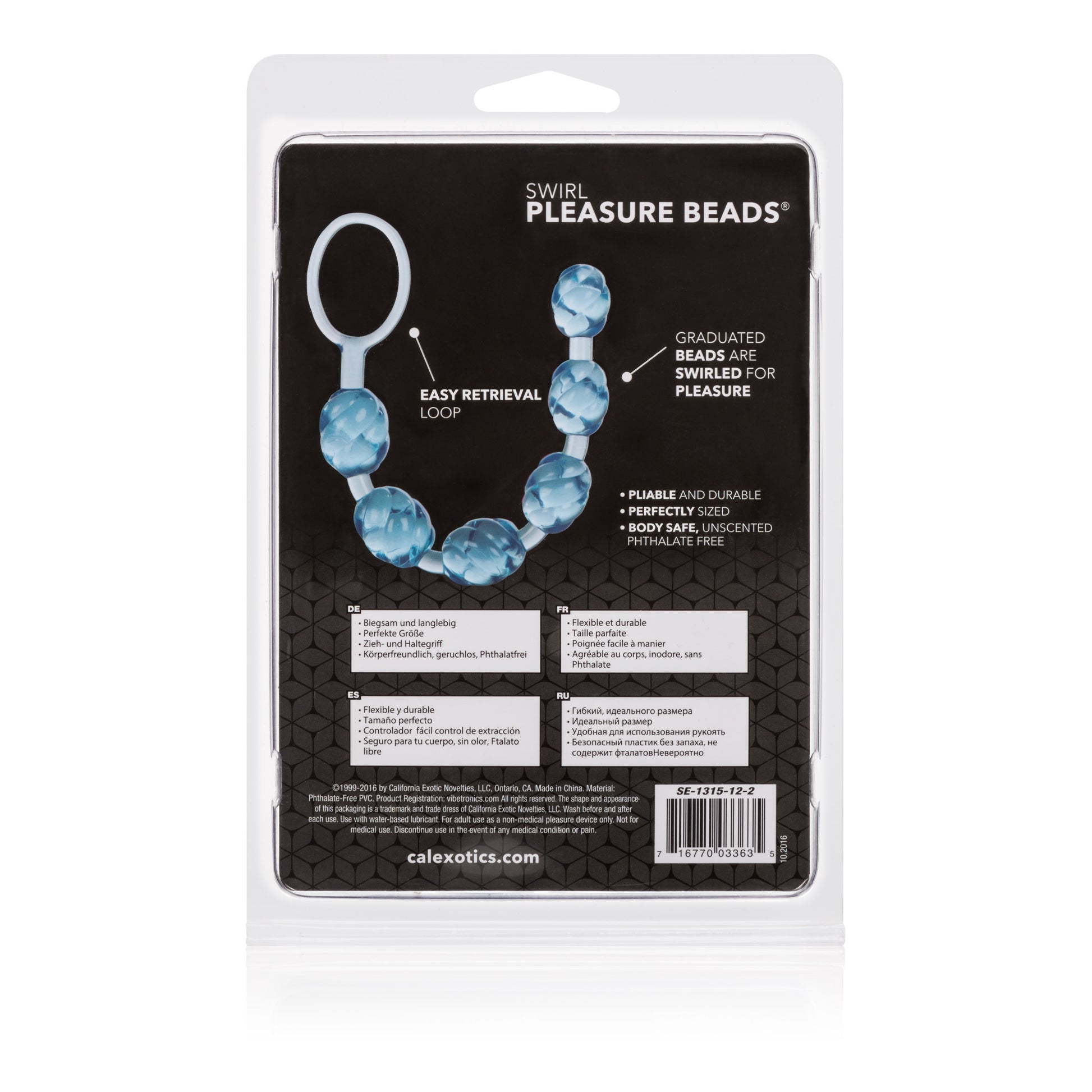Swirl Pleasure Beads - Blue by CalExotics