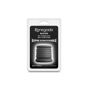 nsnovelties Renegade Buster Silicone Ball Stretcher - Black - NSN-1113-63
