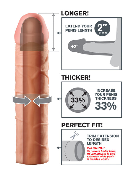 Fantasy X-Tension Perfect 2-Inch Extension by Pipedream