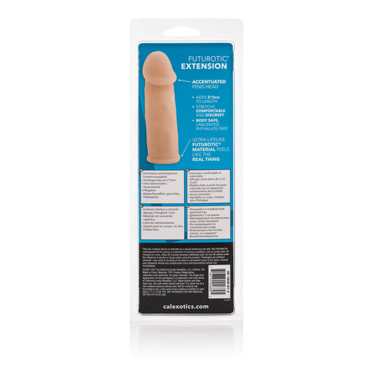 CalExotics Futorotic Penis Extender — +2 in Stretch-To-Fit Sleeve - SE1626013