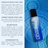 Passion Natural Water Based Lubricant 2 Oz by XR Brands