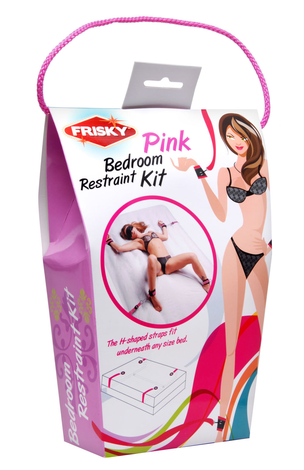 Frisky Pink Bedroom Restraint Kit by XR Brands