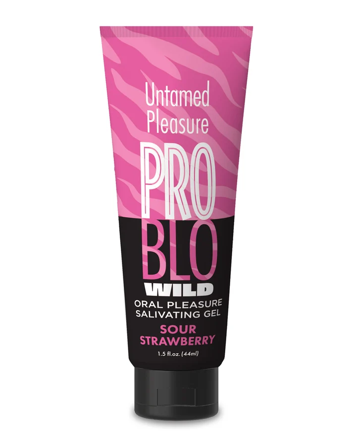 Little Genie Problo Wild Oral Pleasure Gel, Sour Strawberry 1.5 oz - LG-BT.544