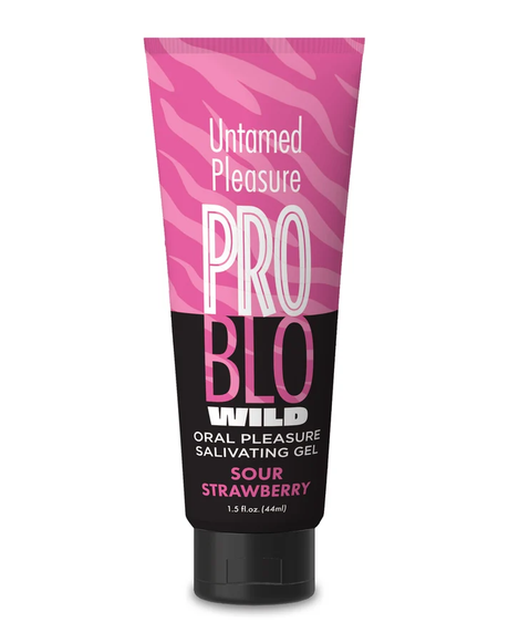 Little Genie Problo Wild Oral Pleasure Gel, Sour Strawberry 1.5 oz - LG-BT.544