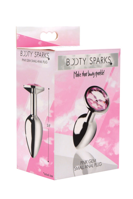 XR Brands Pink Gem Anal Plug — Small - BTYS-AF631-SMALL