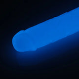 Glow-in-the-Dark Periwinkle Peen Dildo 8.5"