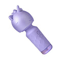 XR Brands Unicorn Silicone Wand — Lavender with Removable Sleeve - BNG-AH663