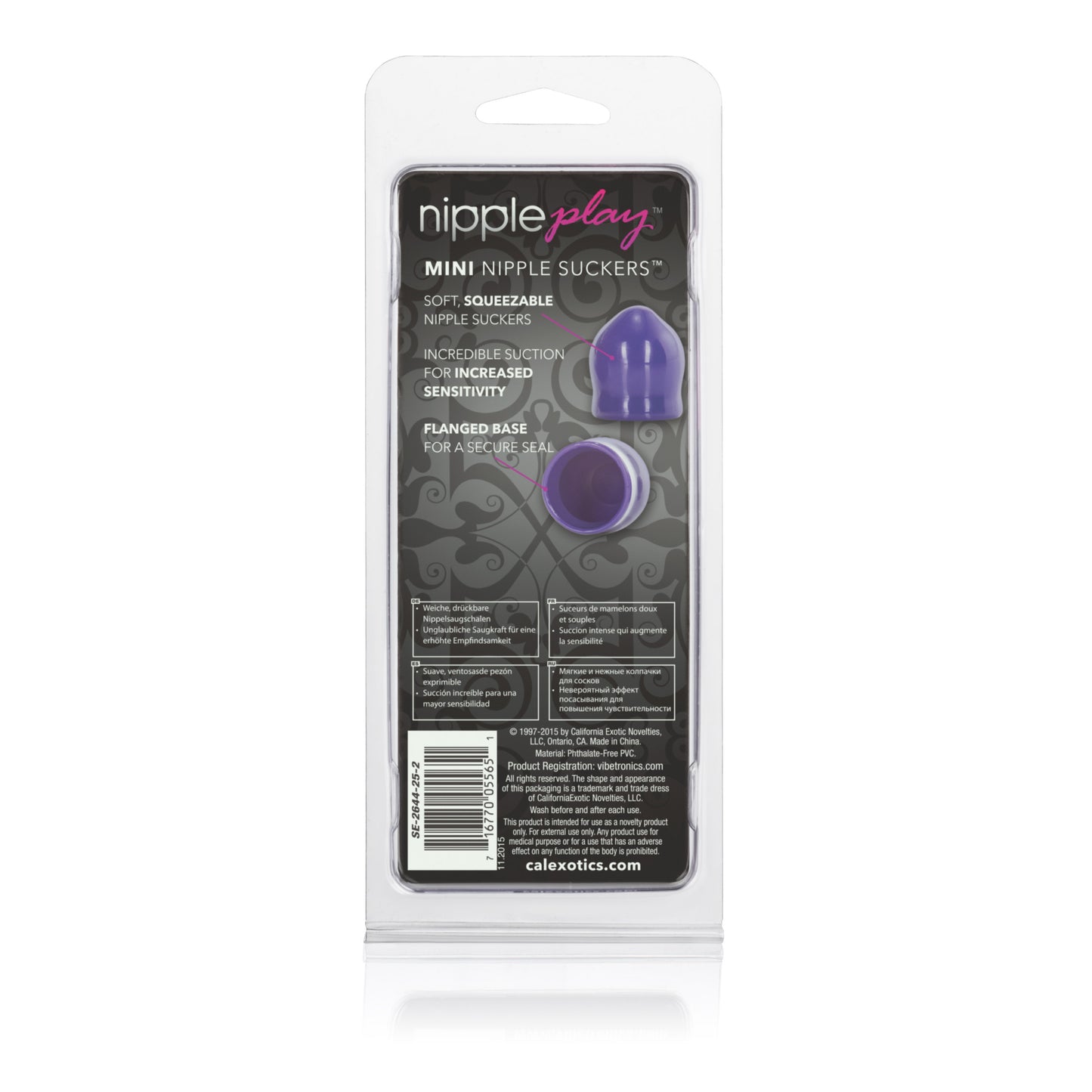 CalExotics Mini Nipple Suckers — Purple - SE2644252