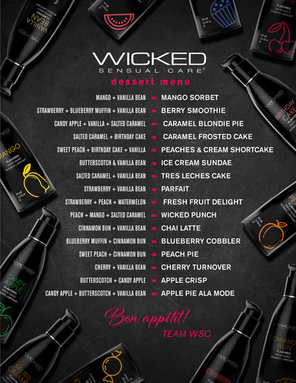 Aqua Vanilla Bean Flavored Water Based Intimate Lubricant - 4 Fl. Oz. by Wicked Sensual Care