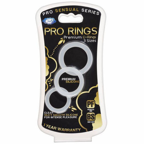 Cloud 9 Pro Sensual Silicone Cock Ring 3 Pack by Cloud 9 Novelties