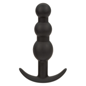 CalExotics Boundless Vibrating Beaded Plug, Black — 4.25in - SE2700532