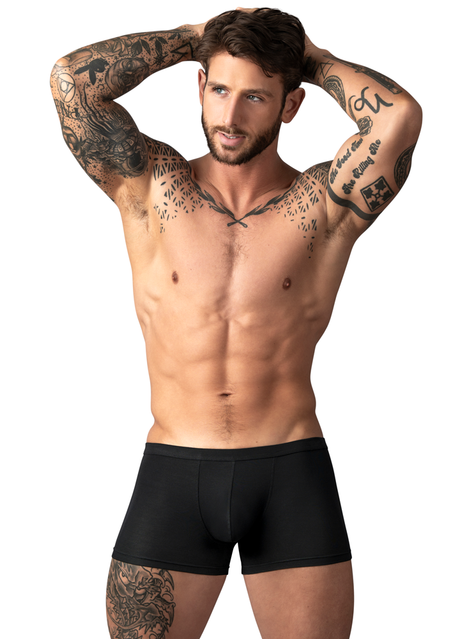 Male Power Eco Cozy Pouch Short — Medium (US 32–34), Black - MP-150308BKM