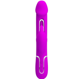 Pretty Love Twinkled Tenderness Kampas Rabbit Vibrator — Fuchsia - BW-500025