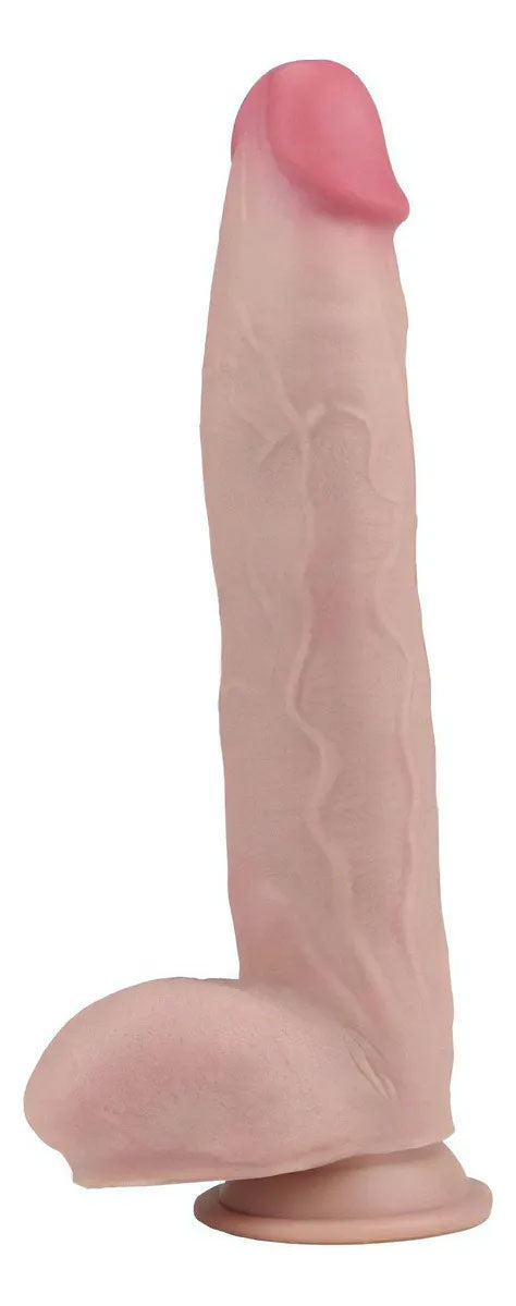 Viben Get Lucky Real Skin 12" Dual-Layer Dildo, Beige - VB-GL-3236