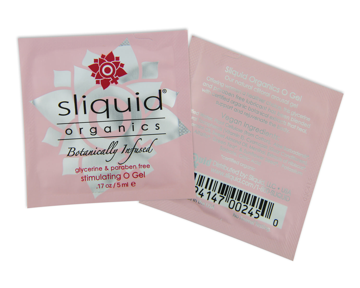 Organics O Gel P.O.P. - .17 Fl. Oz. - 60 Count Display by Sliquid