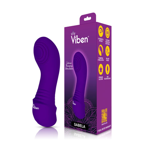 Sabela Mini Thumping G-Spot Vibe - Violet