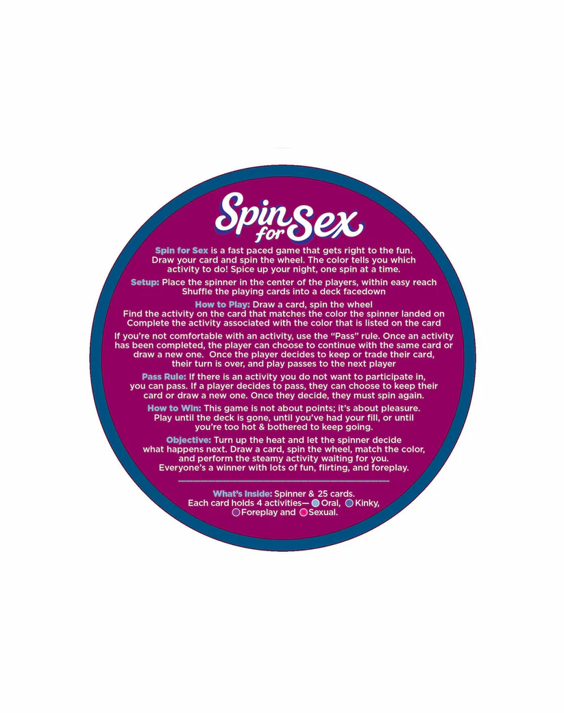 Little Genie Spin for Sex Game — Adult Card & Spinner Game - LG-BG136