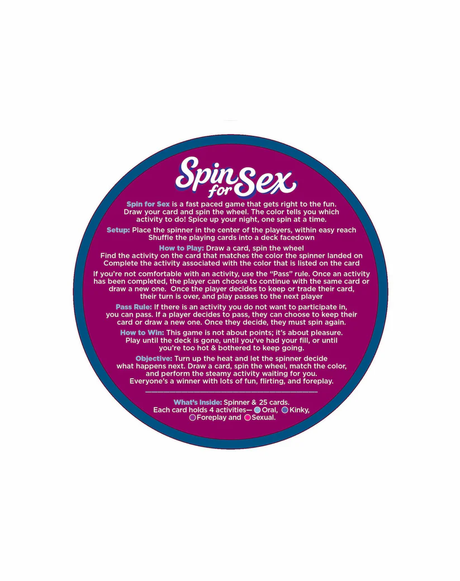 Little Genie Spin for Sex Game — Adult Card & Spinner Game - LG-BG136