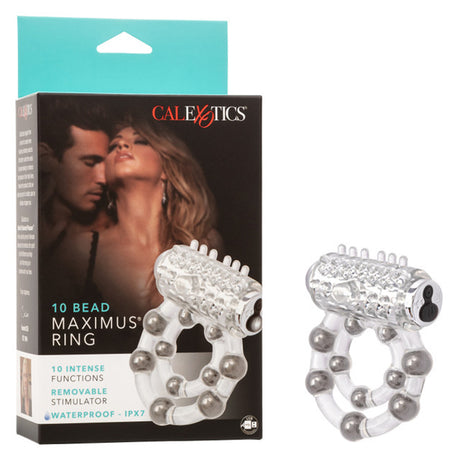 Maximus Enhancement Ring 10 Stoker Beads Rechargeable by CalExotics