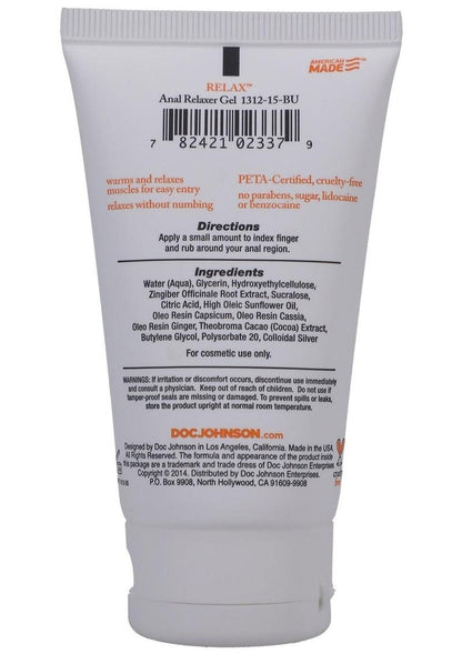 Relax - Anal Relaxer for Everyone - 2 Oz. - Bulk by Doc Johnson