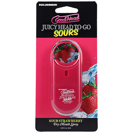 Goodhead Juicyhead Dry Mouth Spray to Go - Sour Strawberry .30 Oz