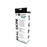 Real Skin 12 Dual Layer Dildo - Dark Brown