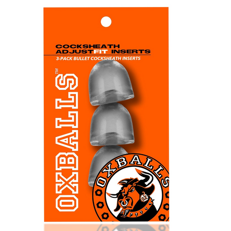 OXBALLS ADJUSTfit 3-Pack Inserts — Clear FLEXtpr™ - OX-3052-CLR