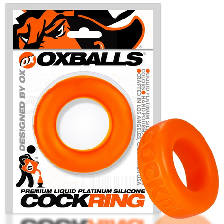 OXBALLS COCK-T Pure Silicone Cock Ring — Orange - OX1051