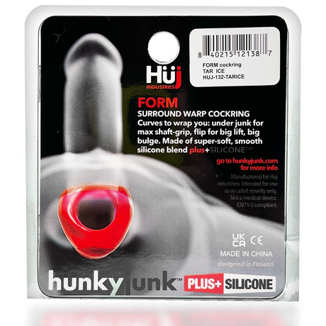 Hunkyjunk FORM Cockring — Comfort Fit, Clear Ice - HUJ-132-CLRICE