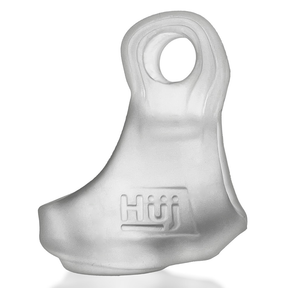 Hunkyjunk RevSling Cock & Ball Sling with Vibe — Clear Ice - HUJ-133-CLRICE