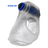 Hunkyjunk RevSling Cock & Ball Sling with Vibe — Clear Ice - HUJ-133-CLRICE