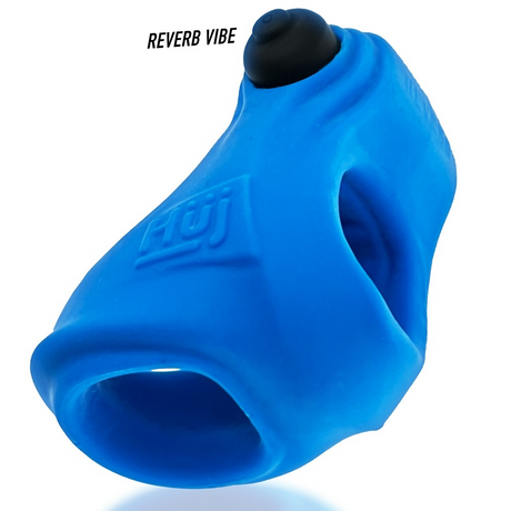 Hunkyjunk REVSLING Cock & Ball Sling with Vibe — Teal Ice - HUJ1448