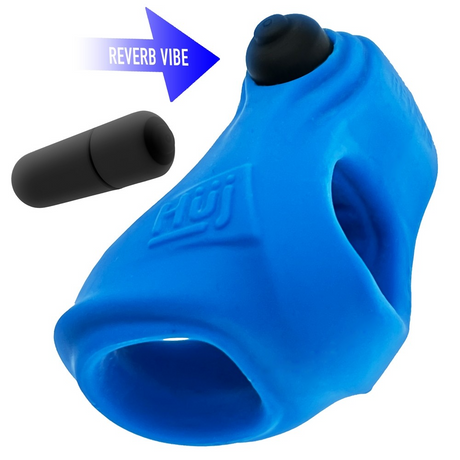 Hunkyjunk REVSLING Cock & Ball Sling with Vibe — Teal Ice - HUJ1448