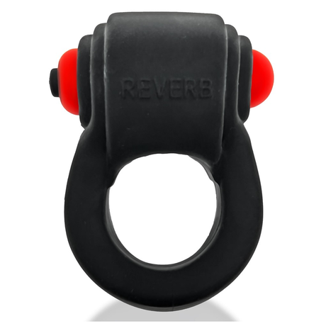 Hunkyjunk REVRING Vibrating Cock Ring — Tar Ice with Red Vibe - HUJ-134-TARICE
