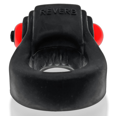 Hunkyjunk REVRING Vibrating Cock Ring — Tar Ice with Red Vibe - HUJ-134-TARICE