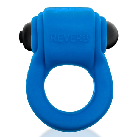 Hunkyjunk Revring Plus+SILICONE Cock Ring with Vibe — Teal Ice - HUJ1479