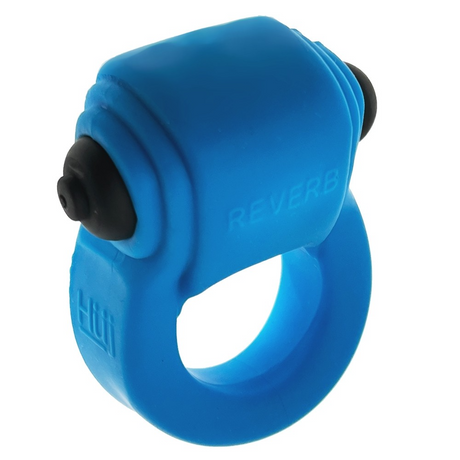 Hunkyjunk Revring Plus+SILICONE Cock Ring with Vibe — Teal Ice - HUJ1479