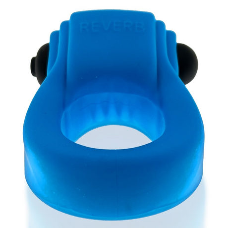 Hunkyjunk Revring Plus+SILICONE Cock Ring with Vibe — Teal Ice - HUJ1479