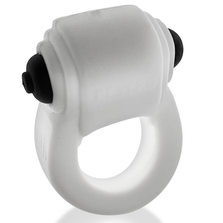 Hunkyjunk RevRing Cock Ring with Vibe — White Ice - HUJ1486
