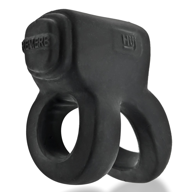 Hunkyjunk RevHammer Shaft Vibe Ring — Tar Ice with Red Vibe - HUJ-135-TARICE