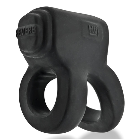 Hunkyjunk RevHammer Shaft Vibe Ring — Tar Ice with Red Vibe - HUJ-135-TARICE