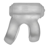 Hunkyjunk Revhammer Shaft Vibe Ring — Clear Ice with Blue Vibe - HUJ-135-CLRICE