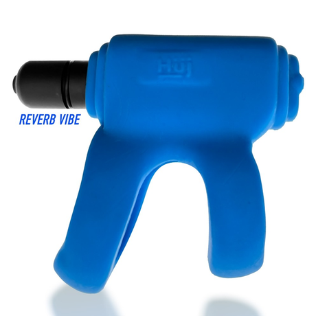 Hunkyjunk REVHAMMER Shaft Vibe Ring — Teal Ice with Black Vibe - HUJ1516