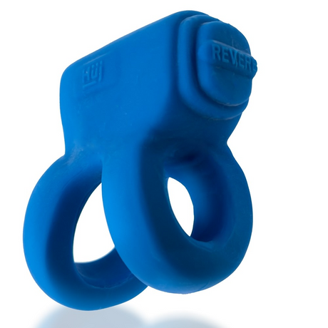 Hunkyjunk REVHAMMER Shaft Vibe Ring — Teal Ice with Black Vibe - HUJ1516