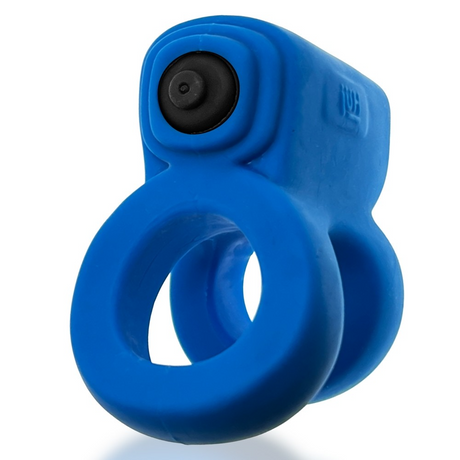 Hunkyjunk REVHAMMER Shaft Vibe Ring — Teal Ice with Black Vibe - HUJ1516