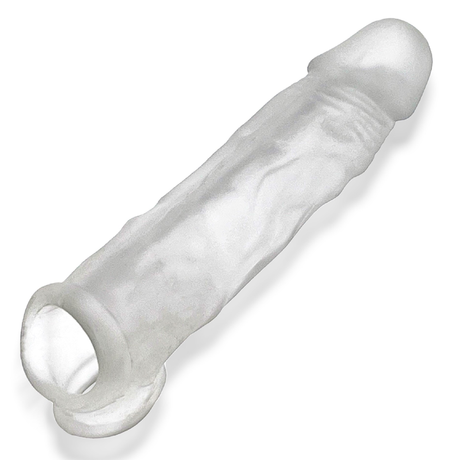 OXBALLS DICKER Cocksheath — Slim Plus+SILICONE, Clear Ice - OX-3090-CLRICE