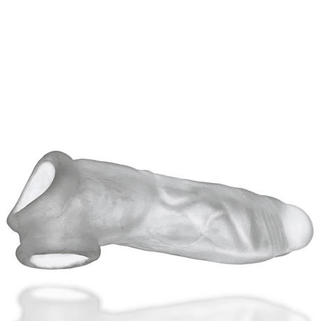 OXBALLS DICKER Cocksheath — Slim Plus+SILICONE, Clear Ice - OX-3090-CLRICE